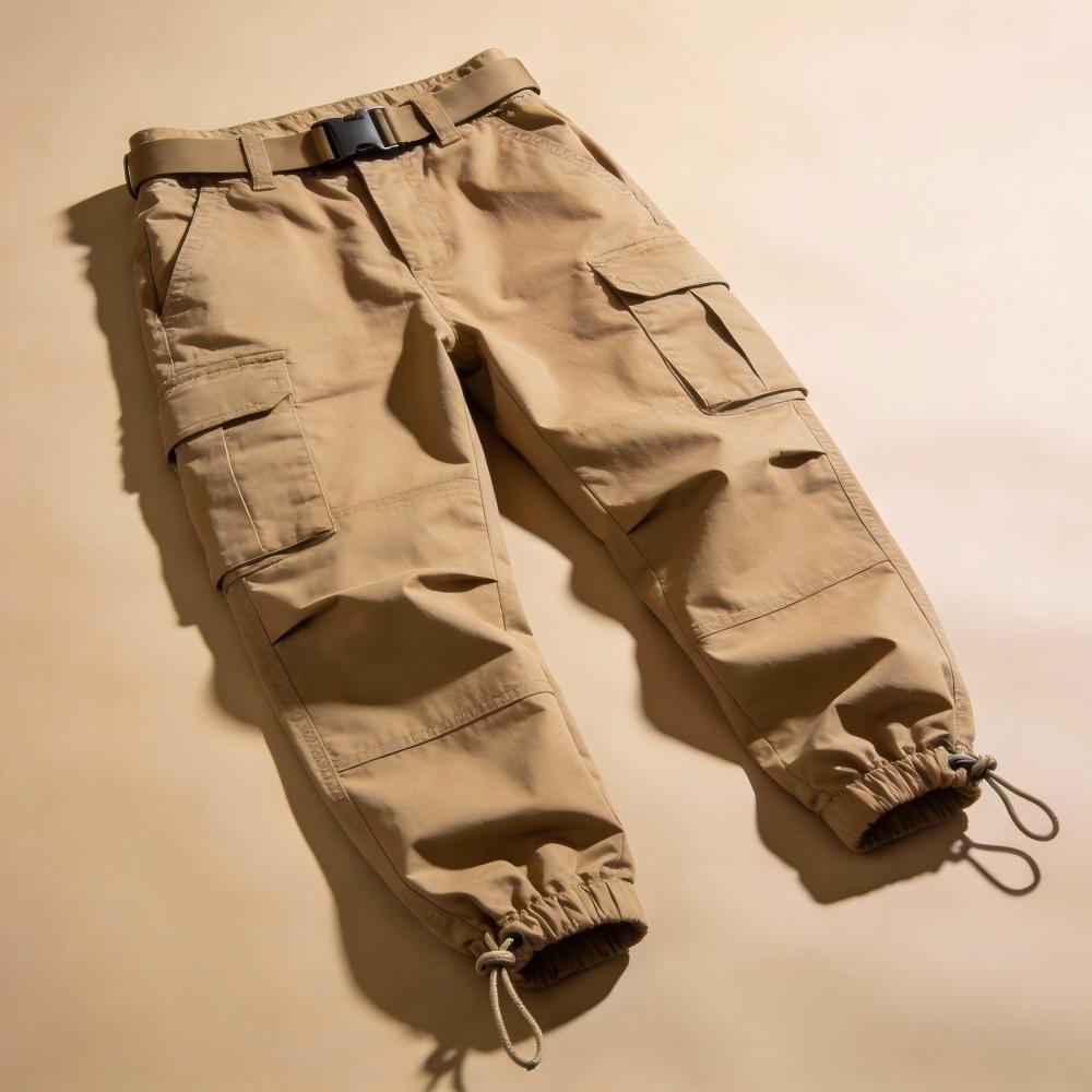 Khaki cargo pants, a cool workwear style outfit